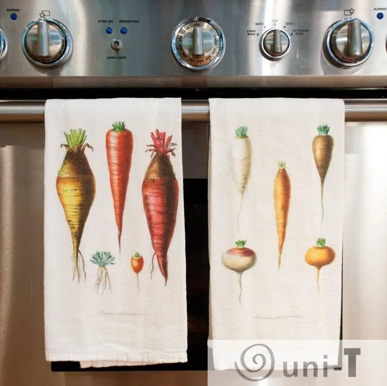 Root Vegetable Flour Sack Towels Ityng Deng