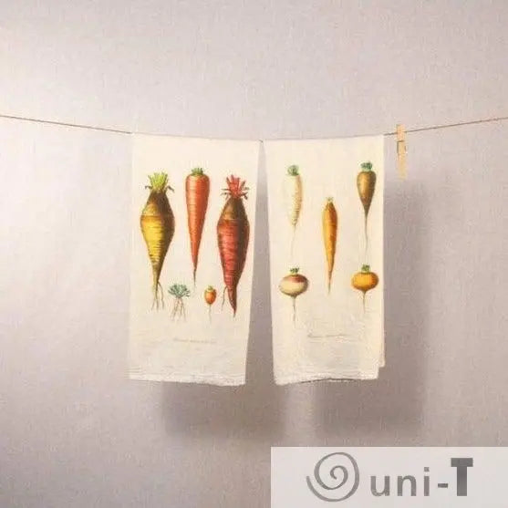 Root Vegetable Flour Sack Towels Ityng Deng