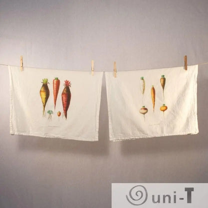 Root Vegetable Flour Sack Towels Ityng Deng