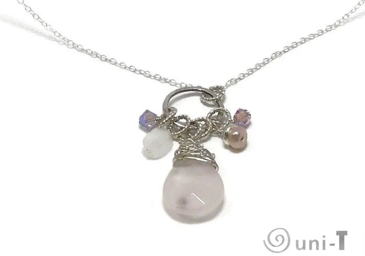 Rose Quartz Charm Necklace Janine Gerade