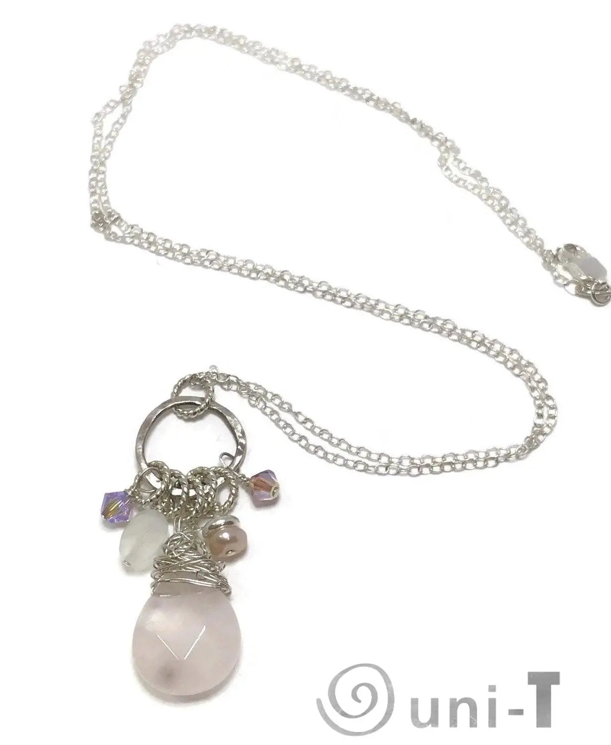 Rose Quartz Charm Necklace Janine Gerade