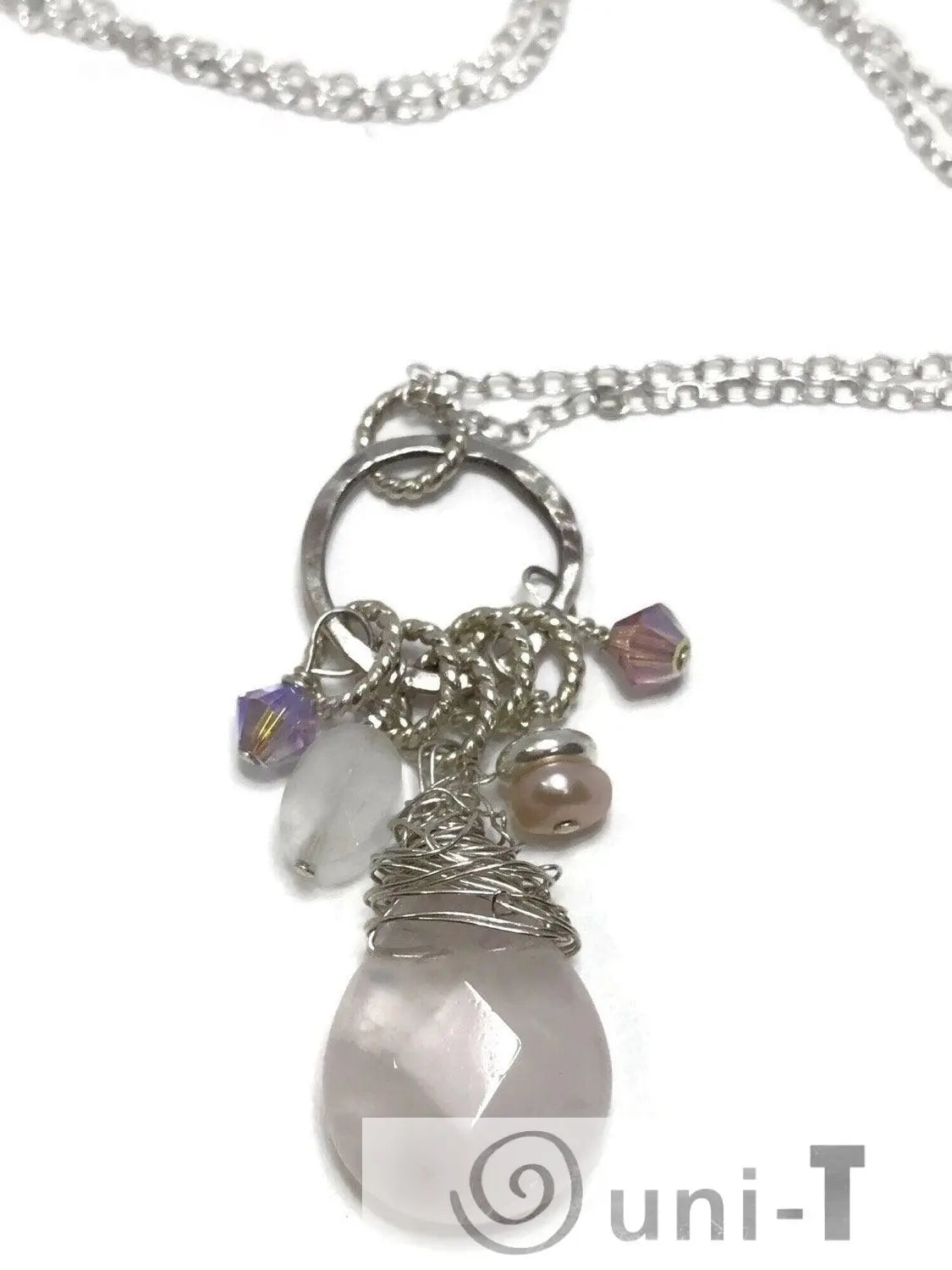 Rose Quartz Charm Necklace Janine Gerade