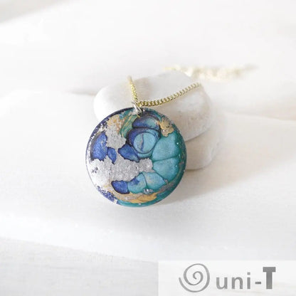 Round Enamel Necklace Sandrine Colson
