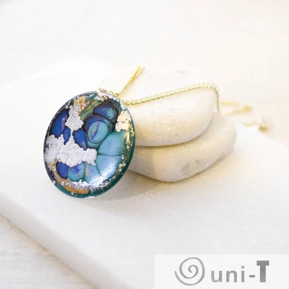 Round Enamel Necklace Sandrine Colson