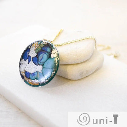 Round Enamel Necklace Sandrine Colson