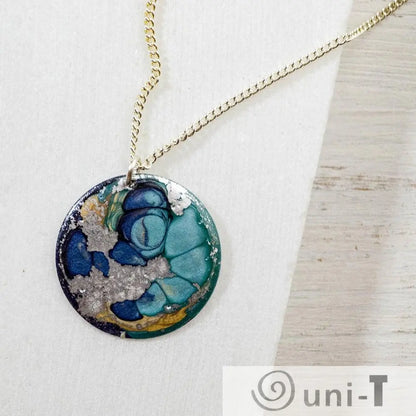 Round Enamel Necklace Sandrine Colson