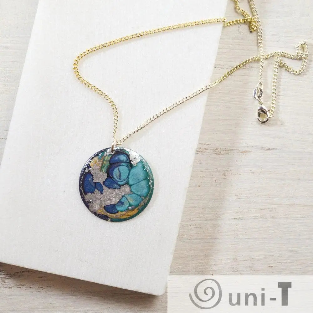Round Enamel Necklace Sandrine Colson