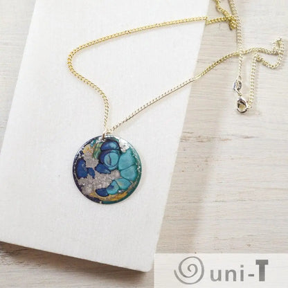 Round Enamel Necklace Sandrine Colson