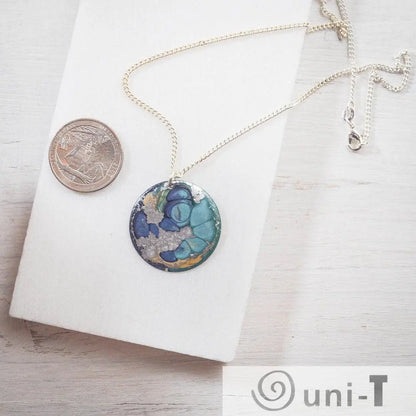 Round Enamel Necklace Sandrine Colson