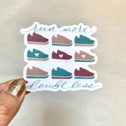 Run more doubt less sticker Pen and Paces