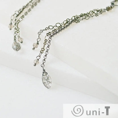 Rutilated Quartz & Chain Shoulder Duster Sasha Walsh