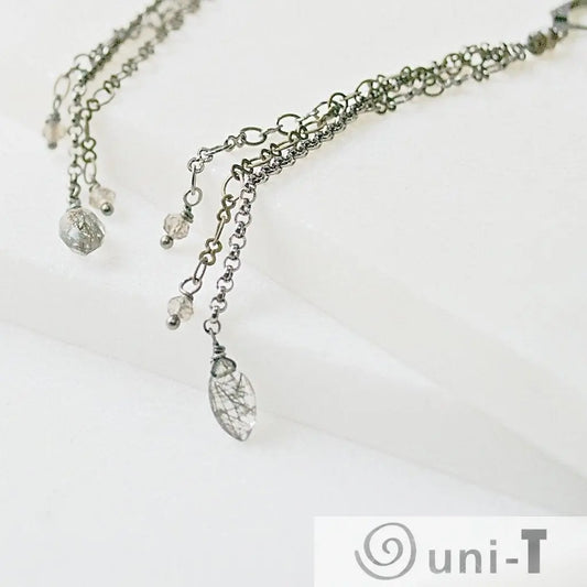 Rutilated Quartz & Chain Shoulder Duster Sasha Walsh