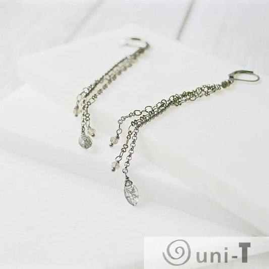 Rutilated Quartz & Chain Shoulder Duster Sasha Walsh