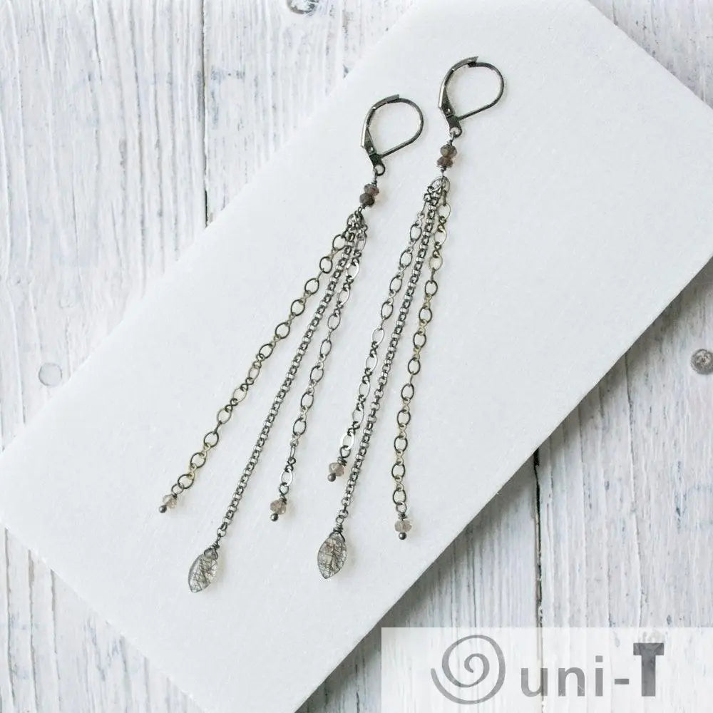 Rutilated Quartz & Chain Shoulder Duster Sasha Walsh