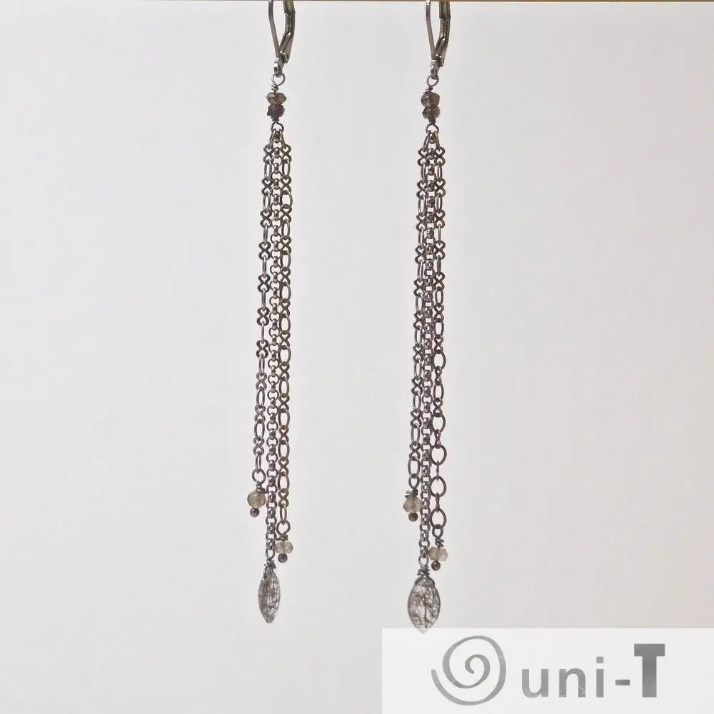 Rutilated Quartz & Chain Shoulder Duster Sasha Walsh