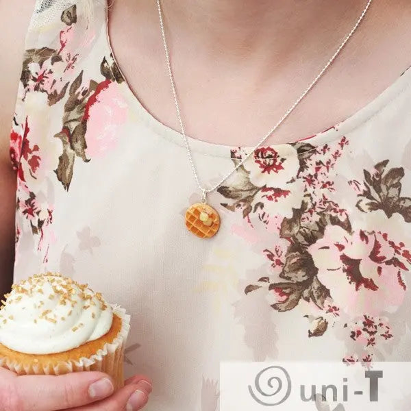 Scented Butter & Maple Syrup Waffle Necklace THJ