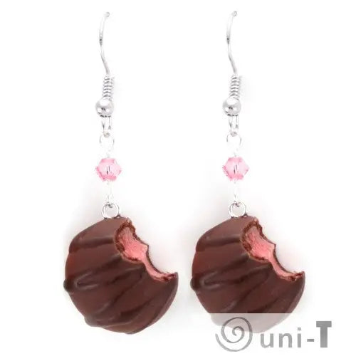 Scented Cherry Chocolate Truffle Earrings THJ