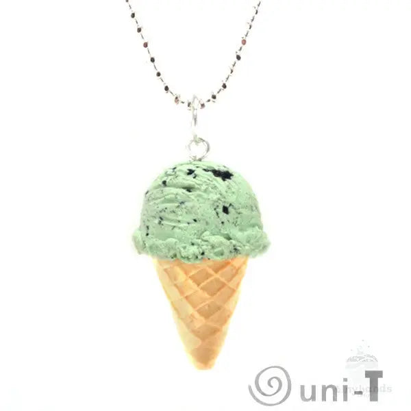 Scented Mint Chocolate Chip Ice-Cream Necklace THJ