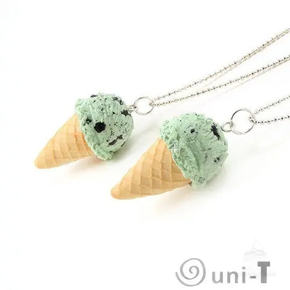 Scented Mint Chocolate Chip Ice-Cream Necklace THJ