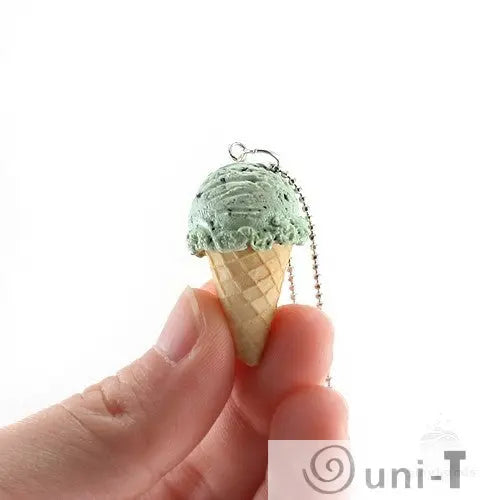 Scented Mint Chocolate Chip Ice-Cream Necklace THJ