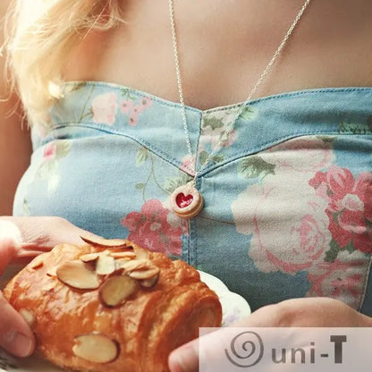 Scented Shortcake Heart Cookie Necklace THJ