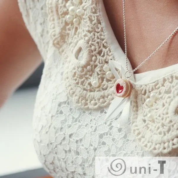 Scented Shortcake Heart Cookie Necklace THJ