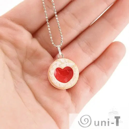 Scented Shortcake Heart Cookie Necklace THJ