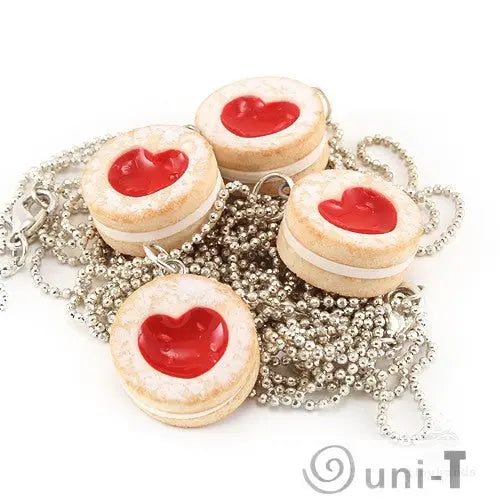 Scented Shortcake Heart Cookie Necklace THJ
