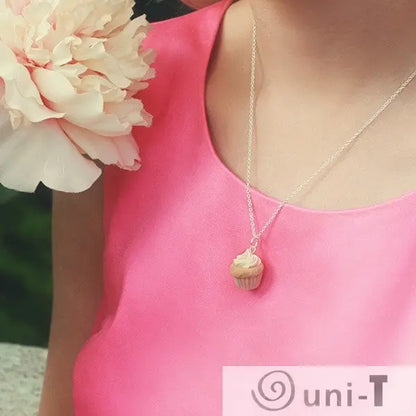 Scented Vanilla Cupcake Necklace THJ