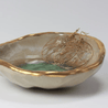 Bermuda Oyster Ring Dish, Chakra Bowl, 22k Gold Ceramic Bowl Uni-T Small Gifts