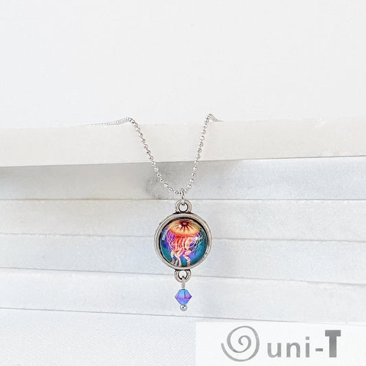 Sea Creature Glass Dome Necklace Kathy James