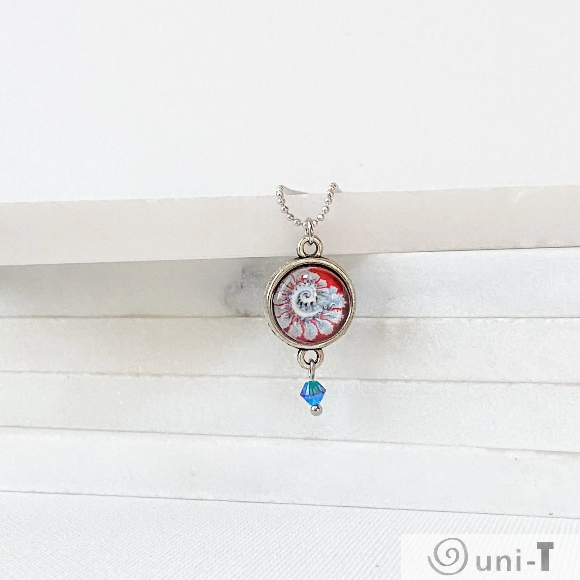 Sea Creature Glass Dome Necklace Kathy James