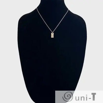 Silver Textured Rectangle Necklace, Precious Metal 99% Silver Clay with Sterling Silver Chain Amy Vulfovich