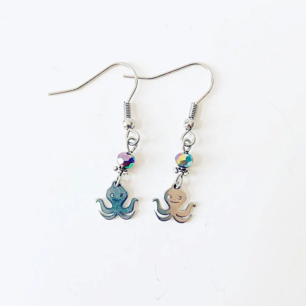 Smiling Octopus Earrings Shana Cohen