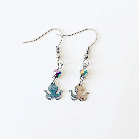 Smiling Octopus Earrings Shana Cohen