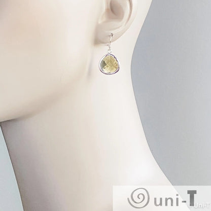 Smoky Small Gem Drop Earrings - Silver Base Lisa Trachtman