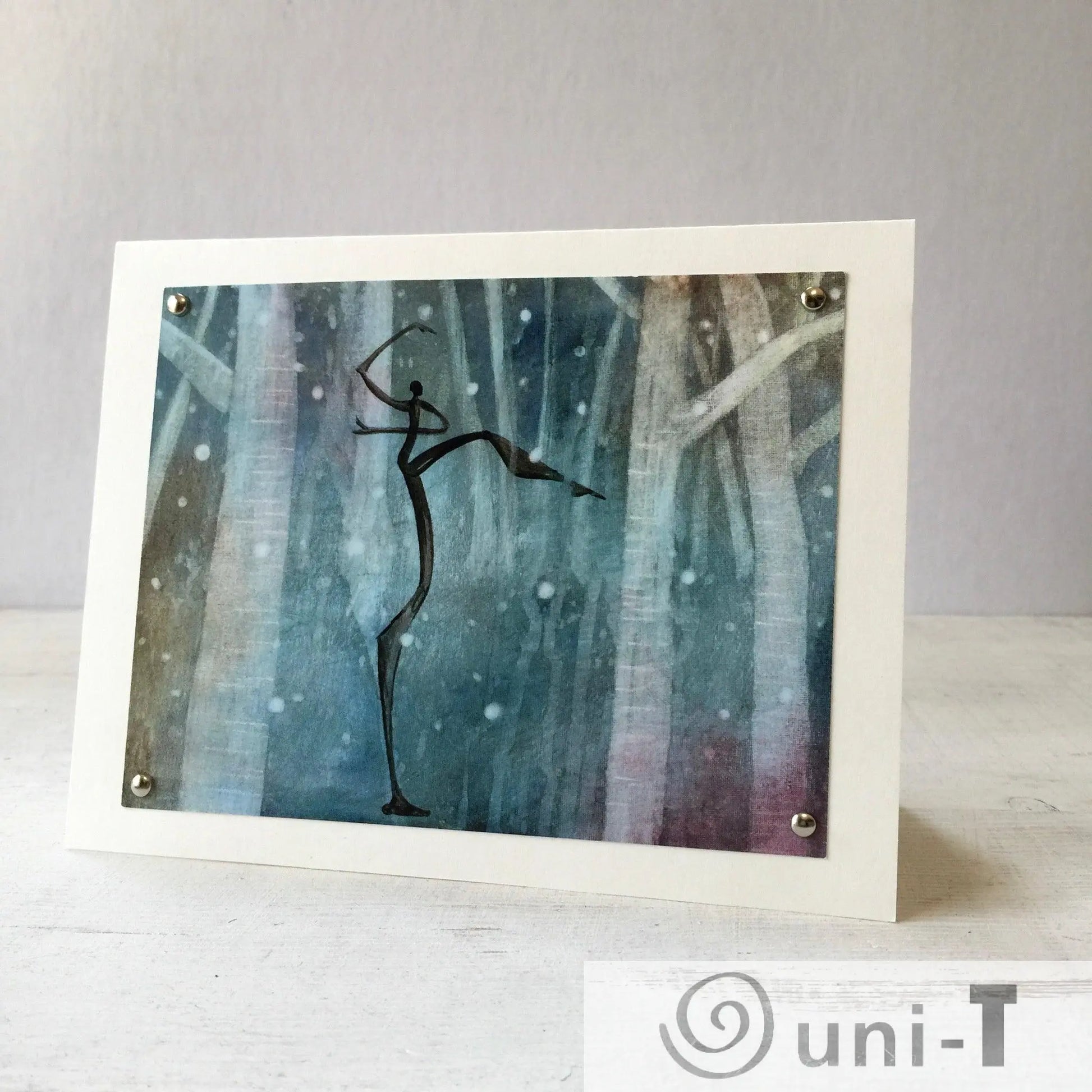 Snow Dancer Greeting Card 5X7 Eujin Kim Neilan