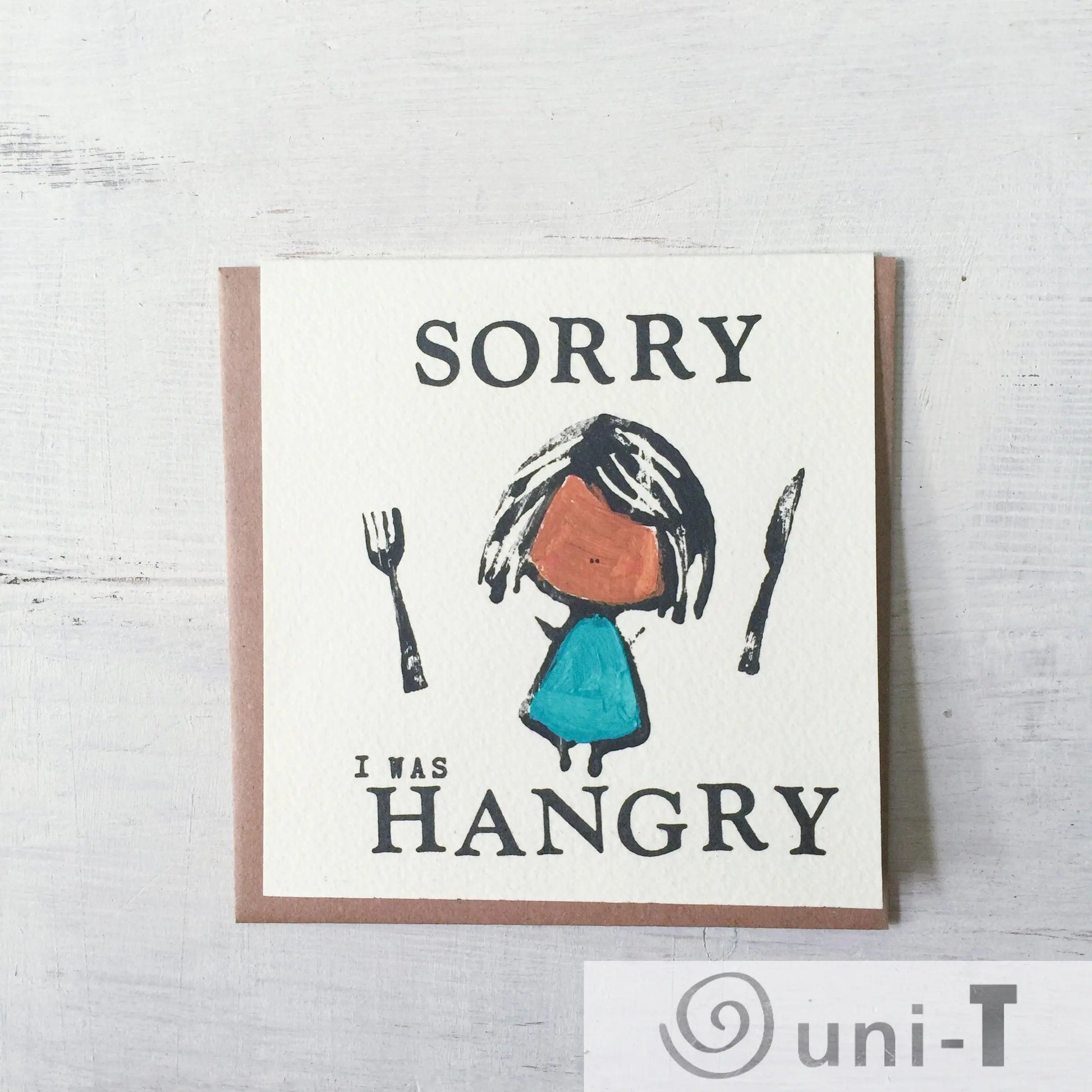 Sorry I Was Hangry Card Janine Kwoh
