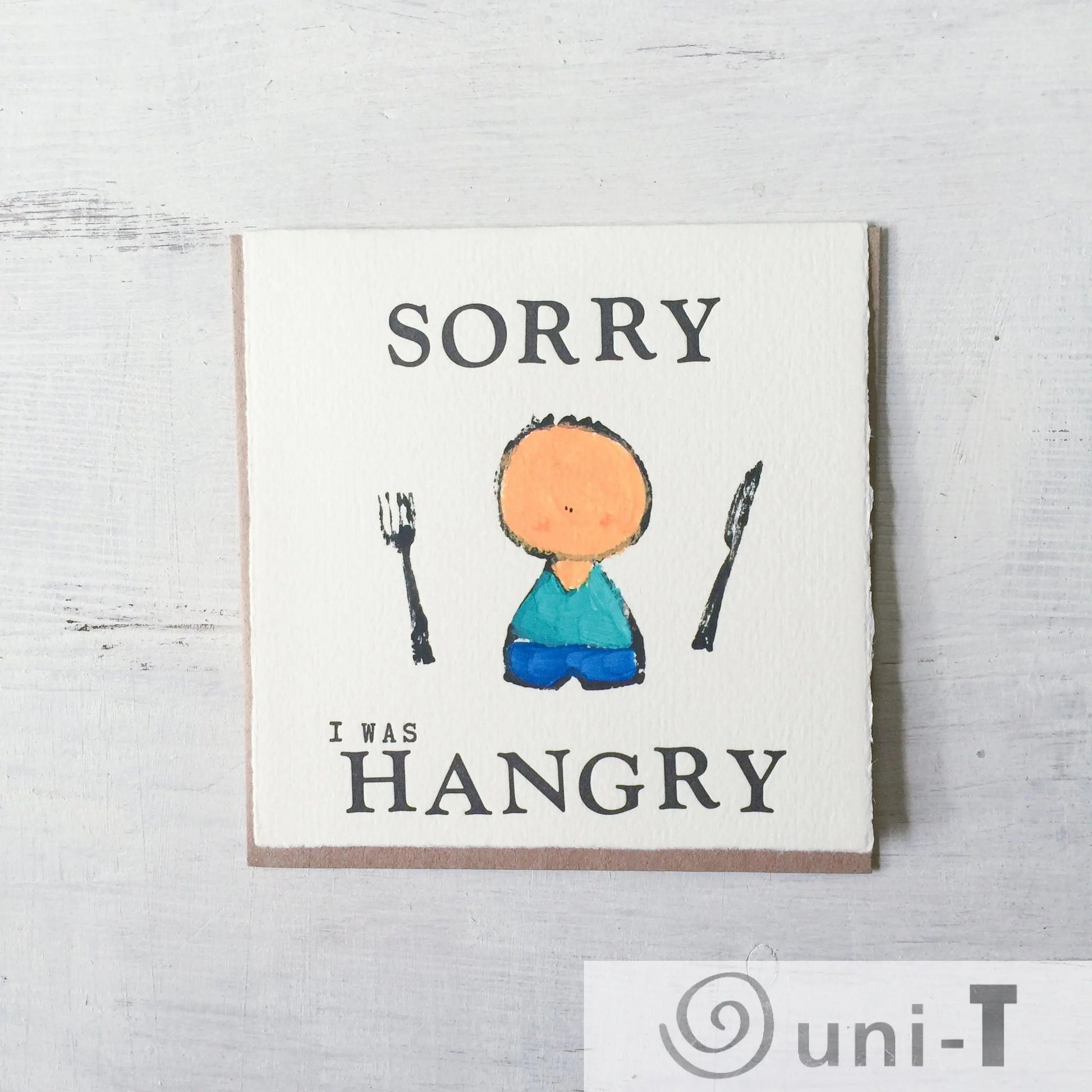 Sorry I Was Hangry Card Janine Kwoh
