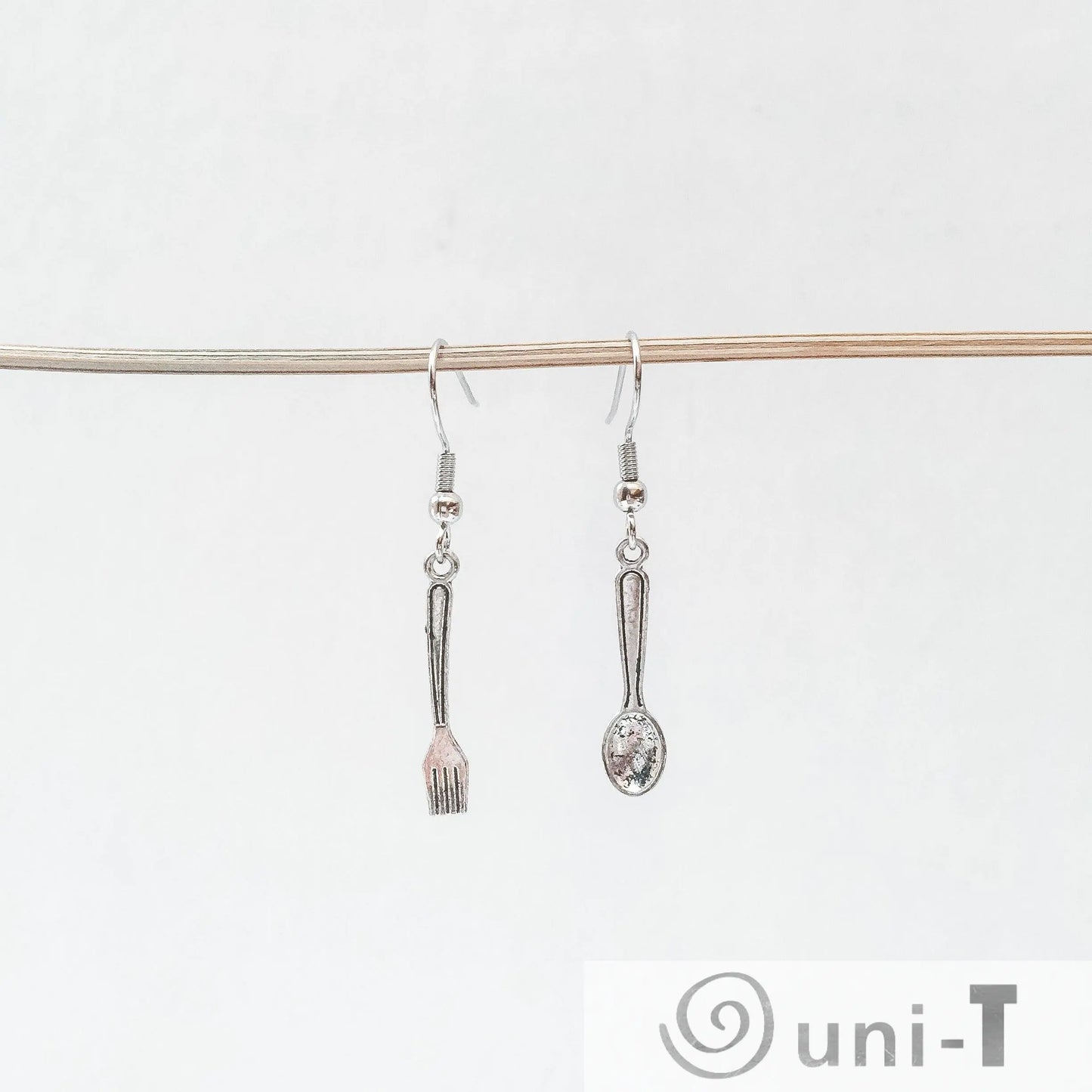 Spoon and Fork Charm Earrings Shana Cohen