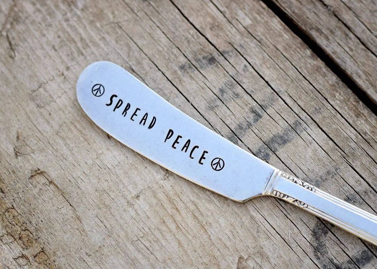 Spread Peace Butter Knife Pumpernickel and Wry