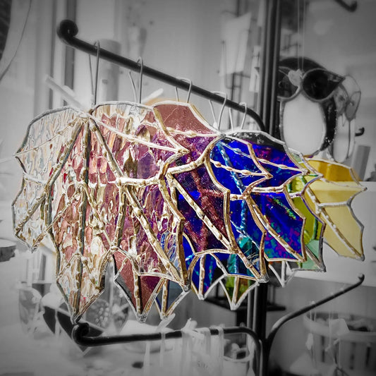 Stained Glass Maple Leaves Sarah Alessandro