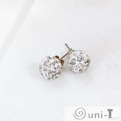 Starburst Ball Shape Rhinestone Stud Earrings - Assorted Colors Lisa Trachtman