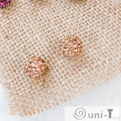 Starburst Ball Shape Rhinestone Stud Earrings - Assorted Colors Lisa Trachtman