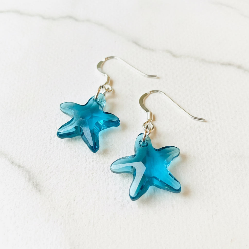 Starfish Crystal Earring/Sea Crystal Earrings/ Beach Earrings/ Starfish Earrings Janine Gerade