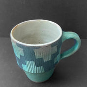 Textured Mugs - Mid Century Inspired Abstract Prints Sang Jeong Lee