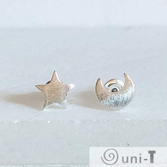 The Moon and The Star Stud Earrings Lisa Trachtman