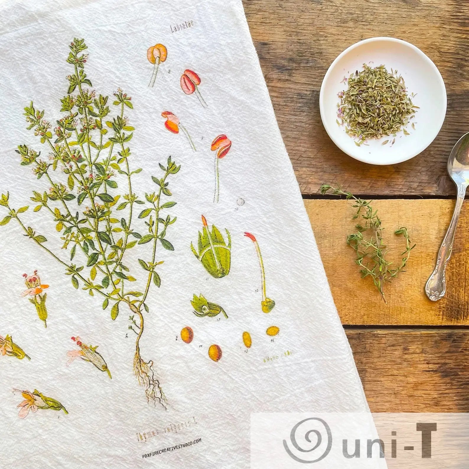 Thyme Flour Sack Towels Ityng Deng