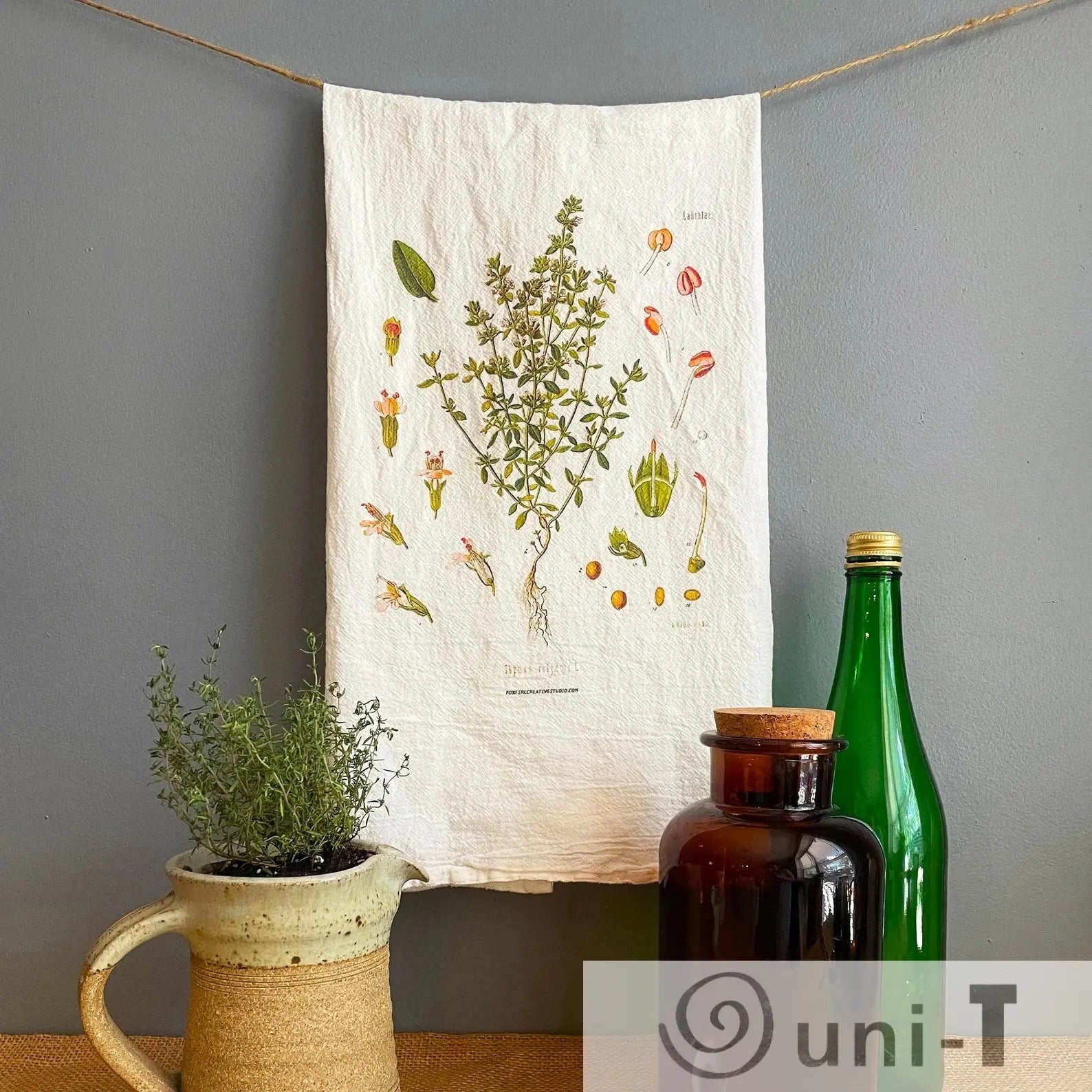 Thyme Flour Sack Towels Ityng Deng