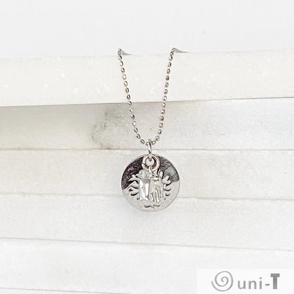 Tree & Elephant Stainless Steel Charm Necklace Kathy James